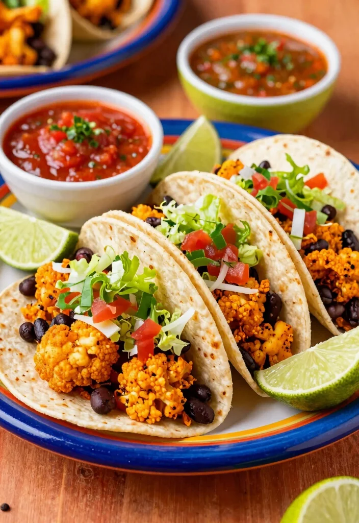 12 Keto Riced Cauliflower Recipes for Easy Low-Carb Sides - 10. Spicy Cauliflower Rice Tacos