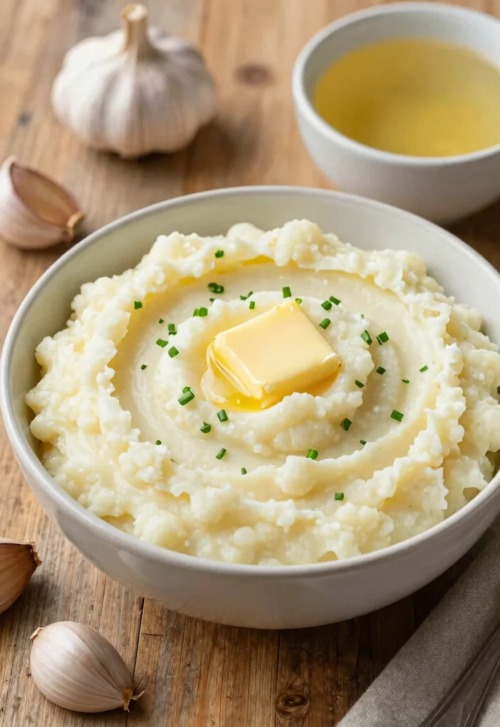 12 Keto Riced Cauliflower Recipes for Easy Low-Carb Sides - 3. Creamy Cauliflower Mashed Potatoes