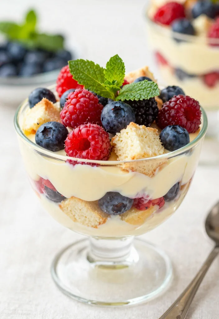 12 Layered Dessert Recipes for Easy Impressive Sweet Treats - 2. Berry Trifle Delight