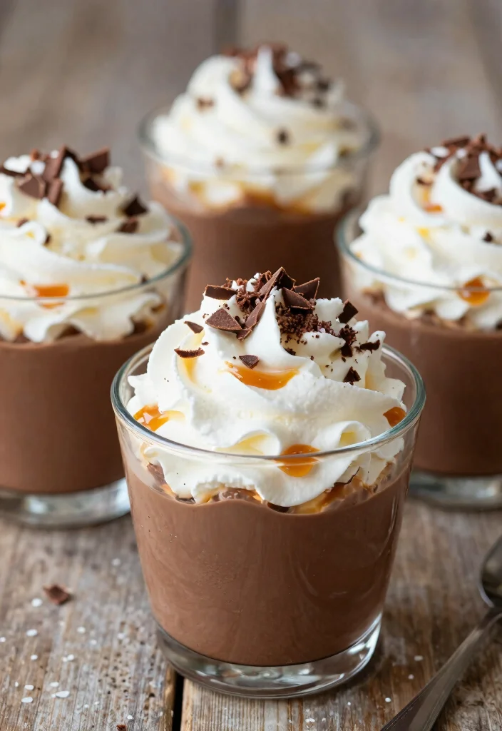 12 Layered Dessert Recipes for Easy Impressive Sweet Treats - 6. Salted Caramel Pudding Cups