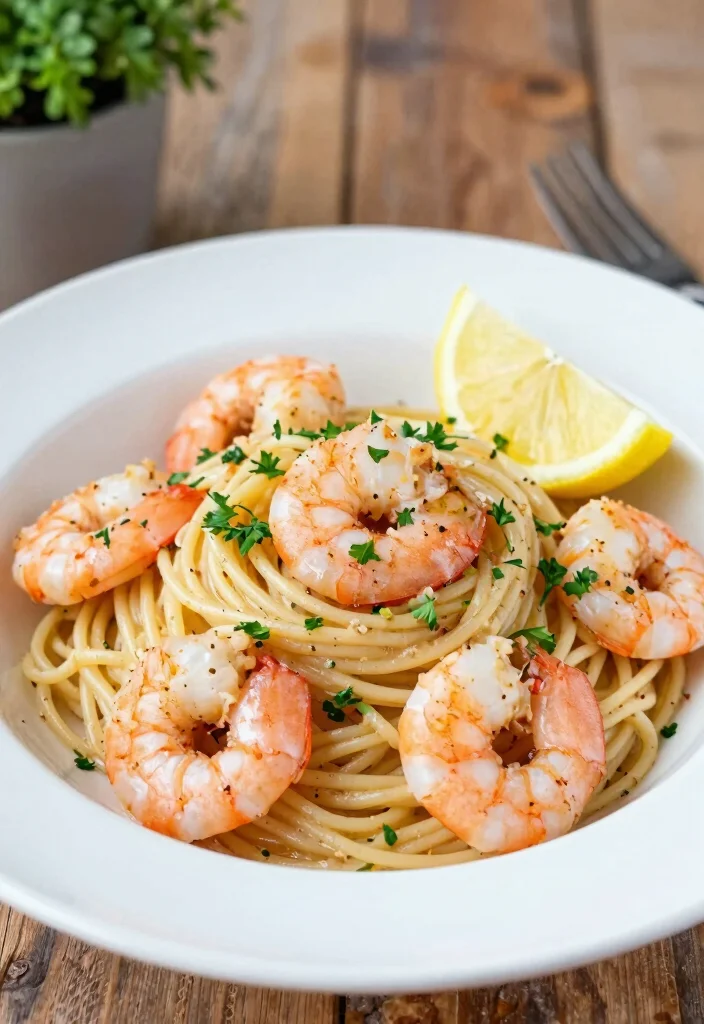 12 Seafood Dinner Recipes for Easy Flavorful Weeknight Meals - 1. Garlic Butter Shrimp Pasta