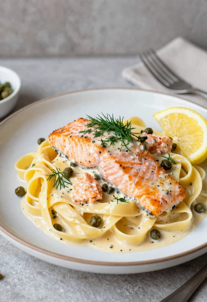 12 Seafood Dinner Recipes for Easy Flavorful Weeknight Meals - 2. Creamy Lemon Salmon Pasta