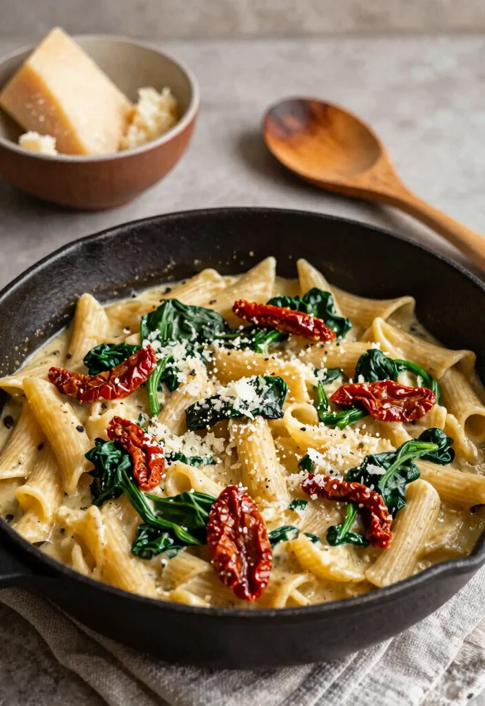 12 Skillet Dinner Recipes for Fast One-Pan Weeknight Meals - 3. Creamy Tuscan Pasta
