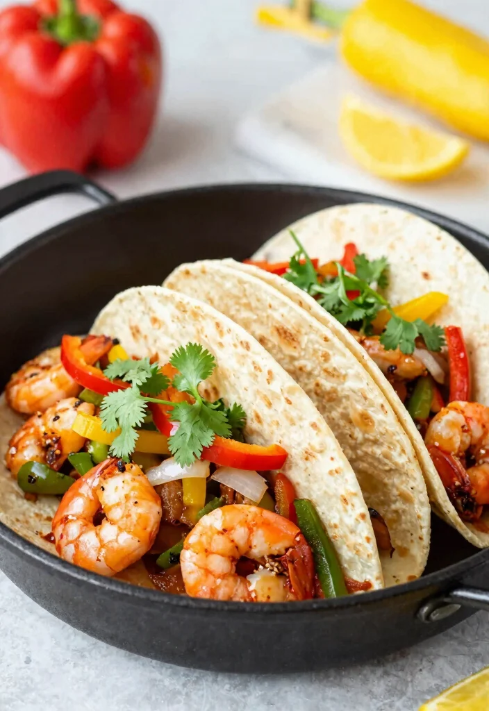 12 Skillet Dinner Recipes for Fast One-Pan Weeknight Meals - 7. Spicy Shrimp Taco Skillet