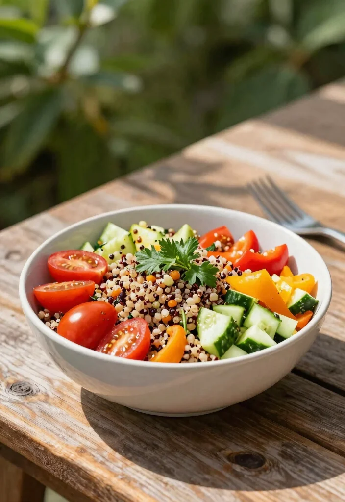 12 Summer Vegan Recipes for Fresh Light Seasonal Eating - 1. Rainbow Quinoa Salad