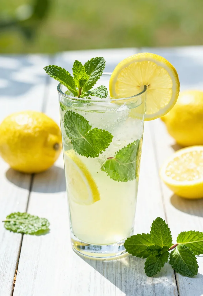 12 Summer Vegan Recipes for Fresh Light Seasonal Eating - 12. Fresh Mint Lemonade