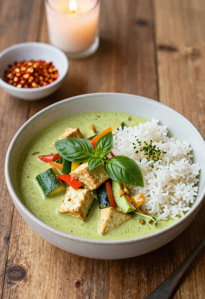 12 Unique Healthy Dinner Recipes for Fresh Creative Weeknights - 2. Thai Green Curry with Tofu