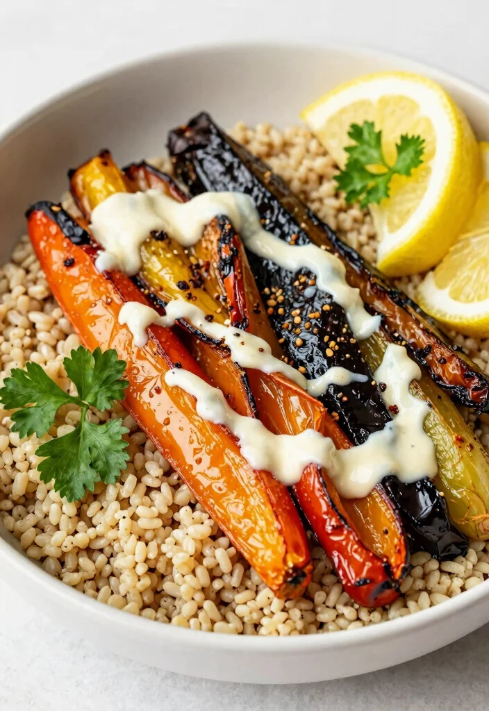 12 Unique Healthy Dinner Recipes for Fresh Creative Weeknights - 9. Za’atar Roasted Vegetable Bowl