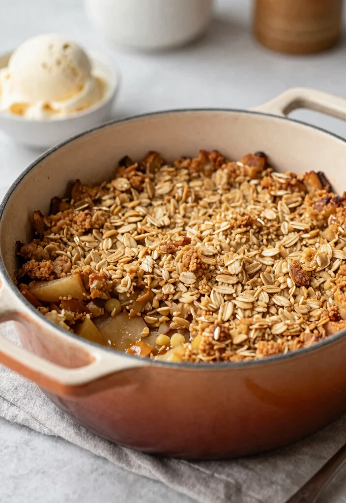 12 Vegan Dutch Oven Recipes for Cozy One-Pot Meals - 12. Vegan Apple Crisp