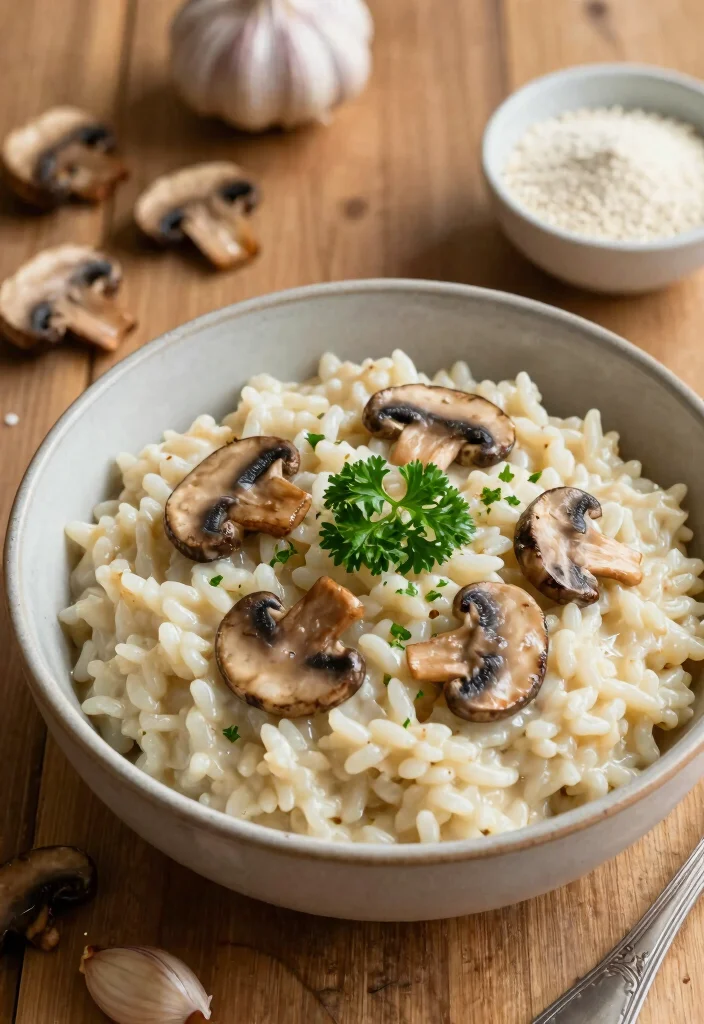 12 Vegan Rice Recipes for Easy Budget-Friendly Meals - 2. Creamy Vegan Mushroom Risotto