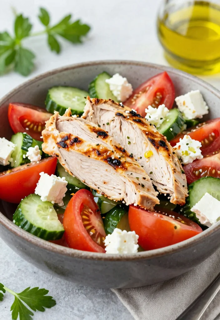 12 Whole30 Dinner Recipes for Clean Simple Weeknight Eating - 12. Greek Salad with Grilled Chicken