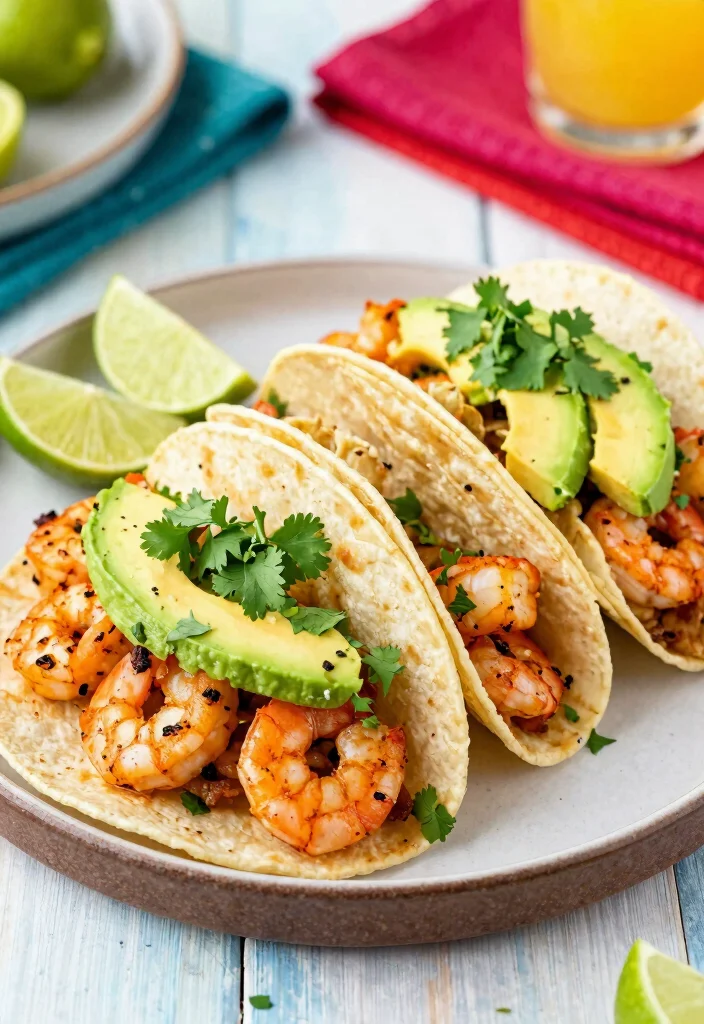 14 Healthy Air Fryer Recipes for Quick Light Weeknight Meals - 6. Air Fryer Shrimp Tacos