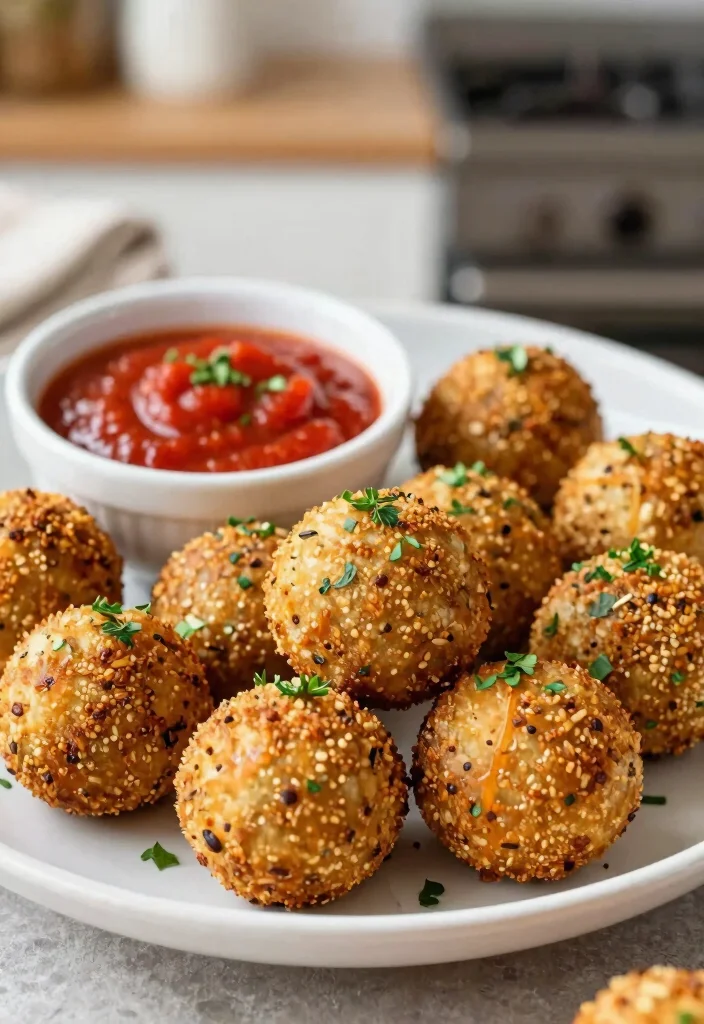 14 Healthy Air Fryer Recipes for Quick Light Weeknight Meals - 8. Air Fryer Quinoa Balls