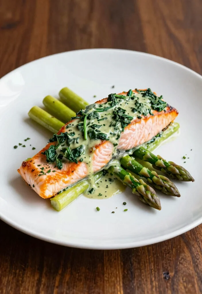 14 Keto Dinner Recipes for Easy Satisfying Low-Carb Meals - 4. Creamy Spinach Stuffed Salmon