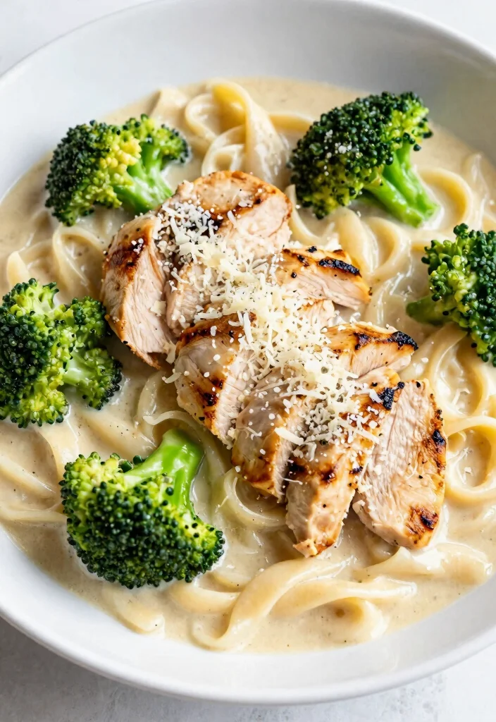 14 Keto Dinner Recipes for Easy Satisfying Low-Carb Meals - 7. Chicken Alfredo with Broccoli