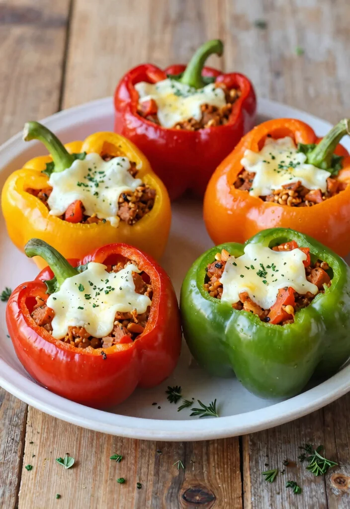 14 Most Popular Keto Recipes for Simple Everyday Low-Carb Meals - 6. Stuffed Bell Peppers