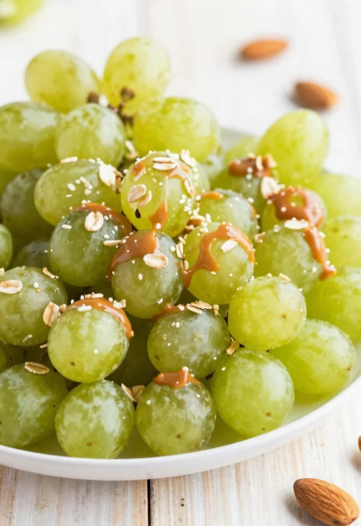 8 Grape Dessert Recipes for Fresh Simple Fruity Sweets - 3. Grape and Almond Clusters