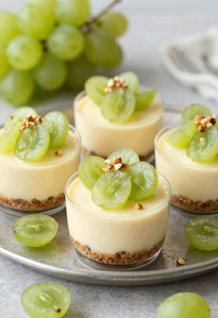8 Grape Dessert Recipes for Fresh Simple Fruity Sweets - 5. Grape Cheesecake Cups